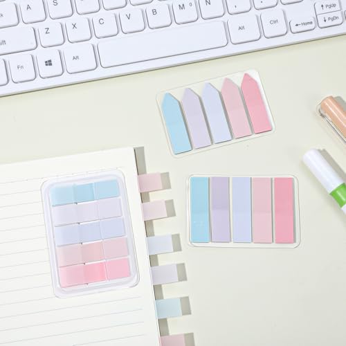 600 Pcs Sticky Indexing Tabs Book Annotation Bookmark Notes Page Markers Sticky Index Tab Post Tabs Flags Stickers for Book Notes Easy Remove Reading Index Folders File Note