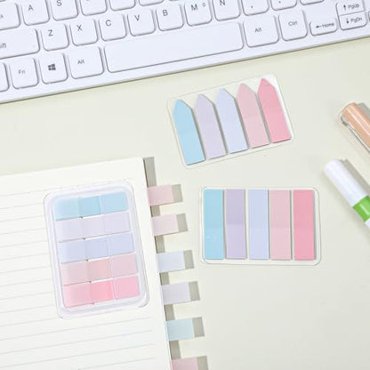 600 Pcs Sticky Indexing Tabs Book Annotation Bookmark Notes Page Markers Sticky Index Tab Post Tabs Flags Stickers for Book Notes Easy Remove Reading Index Folders File Note