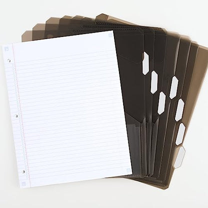 Five Star Flex Refillable Notebook + Study App, College Ruled Paper and 1-1/2 Inch TechLock Ring Binder with Pockets, Tabs and Dividers, 300 Sheet Capacity, White (29324AE2) - color: White, size: 1 Pack