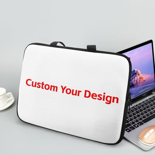 HUGS IDEA Laptop Sleeve Carrying Case for Women Computer Cover with Handle Notebook Messenger - color: Custom Laptop Bag, size: 12inch