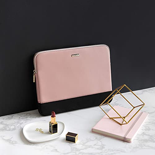 Comfyable Laptop Sleeve 13 Inch 14 Inch Compatible with MacBook Air M5 2026 & MacBook Pro M5 Pro/Max 2026, 13" MacBook Neo, Water-Resistant Laptop Case, Pink & Black