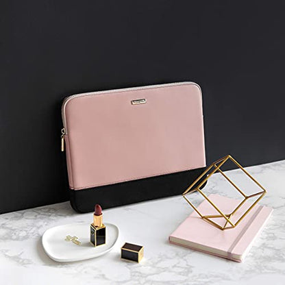 Comfyable Laptop Sleeve 13 Inch 14 Inch Compatible with MacBook Air M5 2026 & MacBook Pro M5 Pro/Max 2026, 13" MacBook Neo, Water-Resistant Laptop Case, Pink & Black