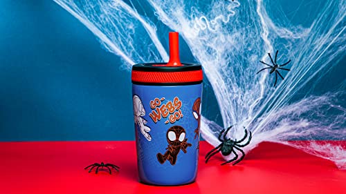 Zak Designs Marvel Spider-Man Kelso Toddler Cups For Travel or At Home, 12oz Vacuum Insulated Stainless Steel Sippy Cup With Leak-Proof Design is Perfect For Kids (Spidey and His Amazing Friends) - color: Spiderman