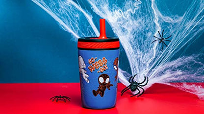 Zak Designs Marvel Spider-Man Kelso Toddler Cups For Travel or At Home, 12oz Vacuum Insulated Stainless Steel Sippy Cup With Leak-Proof Design is Perfect For Kids (Spidey and His Amazing Friends) - color: Spiderman
