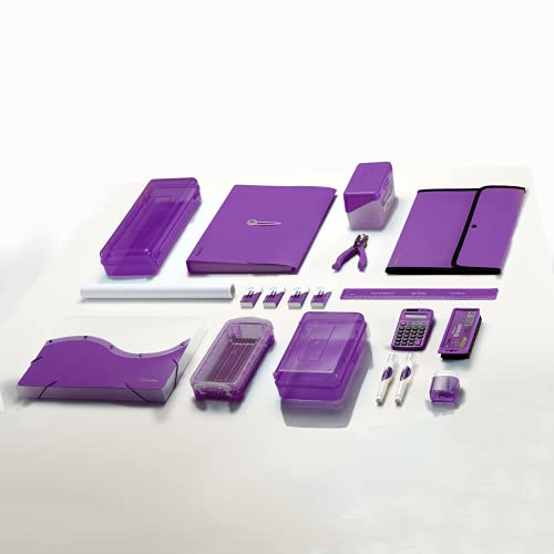 Enday 1 Inch Binder, Purple 3 Ring Binder 1 Inch, Heavy Duty Three Ring Binder, 175 Sheets Capacity - One Inch Binder for Home School and Office - color: Purple, size: 1-Inch