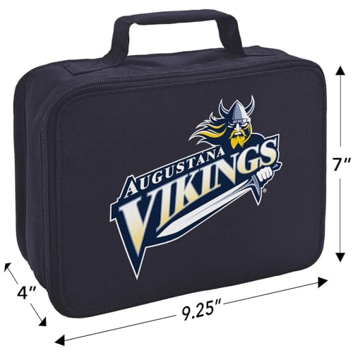 Campus Lab Augustana University Insulated Soft Sided Lunch Box - Reusable Lunch Bag For School Office Work, BPA Free, Navy - color: Augustana University