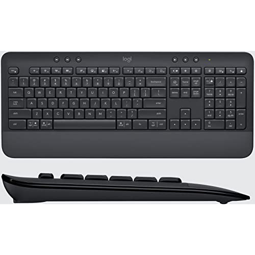 Logitech Signature MK650 Combo for Business, Wireless Mouse and Keyboard, Logi Bolt, Bluetooth, SmartWheel, Globally Certified, Windows/Mac/Chrome/Linux - Graphite, Pack of 4 - color: Graphite, style: Combo w. Small Mouse (Pack of 4)