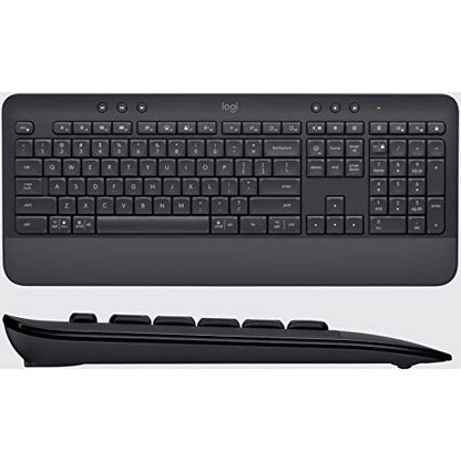 Logitech Signature MK650 Combo for Business, Wireless Mouse and Keyboard, Logi Bolt, Bluetooth, SmartWheel, Globally Certified, Windows/Mac/Chrome/Linux - Graphite, Pack of 4 - color: Graphite, style: Combo w. Small Mouse (Pack of 4)