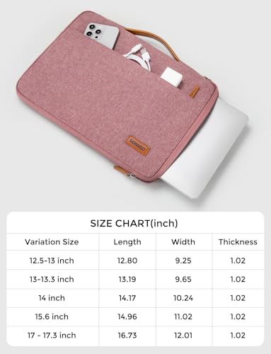 DOMISO Laptop Case Sleeve Protective Cover Compatible with MacBook Air 13 M4 M3 M2,MacBook Pro M2 M1,iPad Air/Pro,13 inch Dell,Lenovo, HP,Asus,Waterproof Computer Cases Bag with Handle,Pink - color: Pink, size: 13" for MacBook Air/Pro
