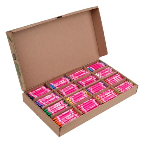 Crayola Construction Paper Crayons Classpack, Bulk Assorted School Supplies, 16 Colors, 400/Set (Packaging May Vary)