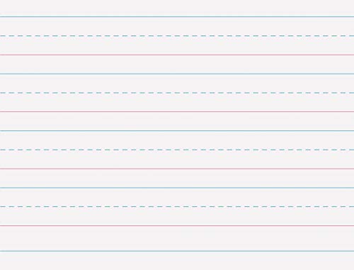 Pacon Multi-Program Handwriting Paper, 10 1/2"X8", Zaner-Bloser (Grade K), 500 Sheets - size: 10 1/2" x 8" (Pack of 1), style: Pre-K & K