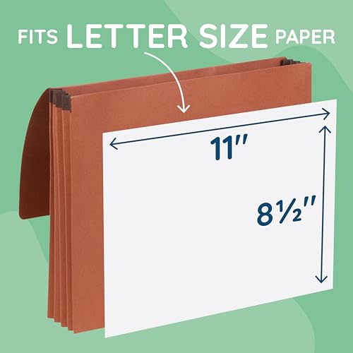 Blue Summit Accordion File Wallet with Flap and Cord Closure, Letter Size, 3.5” Expansion – 10 PackExpanding Accordion File Wallet, Letter Size, 3.5” Expansion, 10 File Wallets