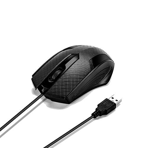 MCSaite Wired Mini Keyboard and Mouse Combo - with Keyboard Cover USB 60% Keyboard for Windows, PC, Laptop