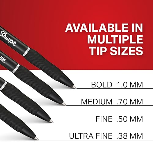 Sharpie S-Gel Pens, Bold Point (1.0mm), Black Gel Ink, 12 Count - Writing, Journaling, Note-Taking, College, Teacher Supplies, Office (Pack of 12) - size: 1 Count (Pack of 144)