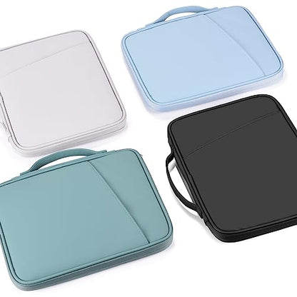 12.9 Tablet Sleeve Carrying Case, Padded Travel Pouch Bag for iPad Pro 13-in (M4), iPad Air 13-in (M2), Surface Pro 9/8, 12.4 Galaxy Tab S9+/S8+ (PU-Teal Blue12.9) - color: Teal Blue, size: 12.9