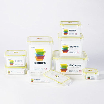 Komax Biokips Sandwich Containers (Set of 3) – Airtight Food Storage Containers – BPA-Free Lunch Containers for w/ Locking Lids – Microwave & Dishwasher Safe Sandwich Box Container Set