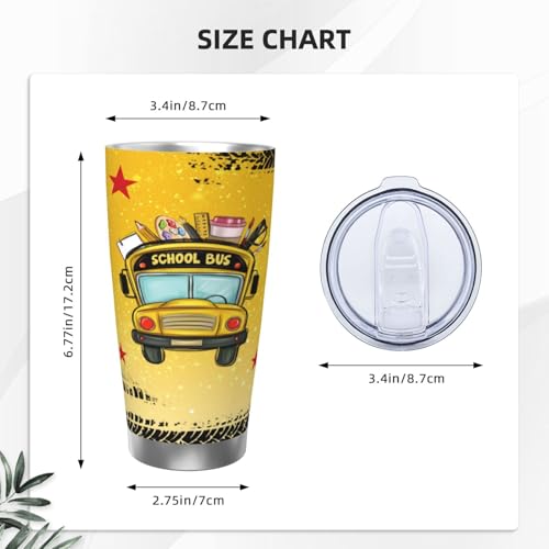 School Bus Driver Appreciation Gifts - Insulted Stainless Steel Bus Driver Coffee Tumbler Travel Mug Cup For Dad Friends, Besties 20 oz - style: BusDriver