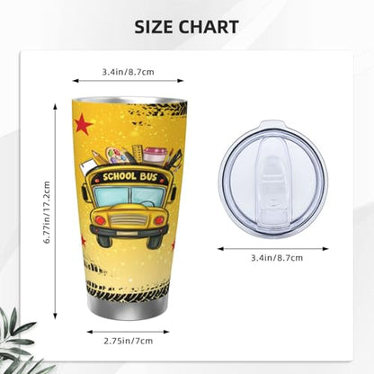School Bus Driver Appreciation Gifts - Insulted Stainless Steel Bus Driver Coffee Tumbler Travel Mug Cup For Dad Friends, Besties 20 oz - style: BusDriver