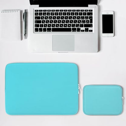 RAINYEAR Laptop Sleeve Case Compatible with 13.3 Inch Notebook Computer Chromebook 14" MacBook Pro/Max M1 M2 M3 M4 M5 Soft Bag Protective Cover with Accessories Pouch (Blue, Upgraded Version) - color: Blue(upgraded Version), size: 13"-13.3"