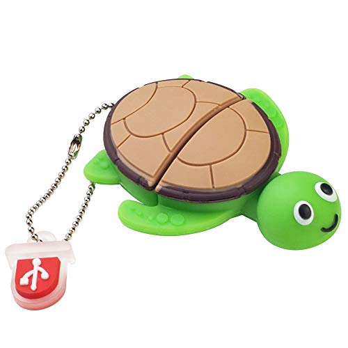 BorlterClamp 64GB USB Flash Drive Cute Cartoon Sea Turtle Model Memory Stick, Gift for Students and Children - color: sea turtle, size: 64GB
