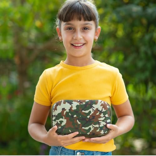 ZIPIT Camo Pencil Box for Boys, Cute Pencil Case for School, Large Capacity Stationery Organizer Box - color: Camo Green