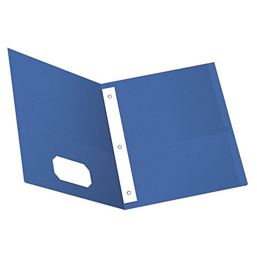 Oxford Twin Pocket Folders with Fasteners, Letter Size, Royal Blue, 25 per Box (57712) - color: Royal Blue, size: 25 Count