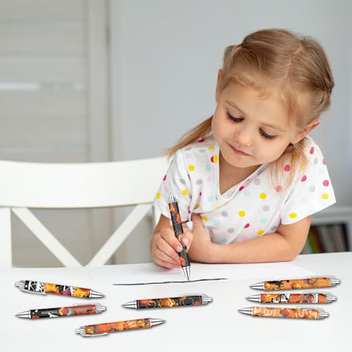 Basketball Pens Set – Fun Sports-Themed Writing Pens for kids,Students, and Coaches – Smooth Black Ink and Comfortable Grip – Great Party Favors, School Rewards, and Holiday Gift Ideas, 8 Pack - style: Basketball