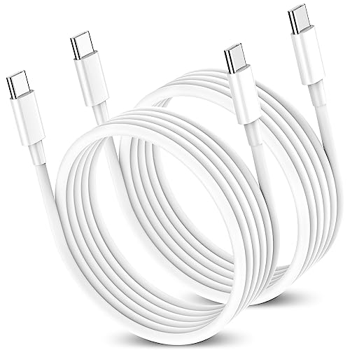 USB C to USB C Cable 1FT 60W USB C Charger Cable USB C Cord 2Pack Type C Fast Charge Cable for iPhone 15/Samsung/Android/Huawei/Google/Switch/MacBook/iPad and Other USB-C Port Devices - color: White, size: 1FT, style: 2pack 60W-C C