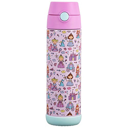 Snug Insulated Kids Water Bottle with Straw & Spout – Double-Wall Stainless Steel, Leakproof, Easy-Flip Lid – For School, Travel, Toddlers & Big Kids - Princess, 17oz - color: Princess, size: 16.9 Ounces
