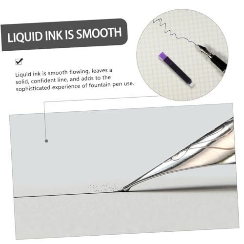 50pcs Erasable Ink Refills for Fountain Pens Absorbent Cartridges for Students and Office Use Easy Ink Filling for Smooth Writing