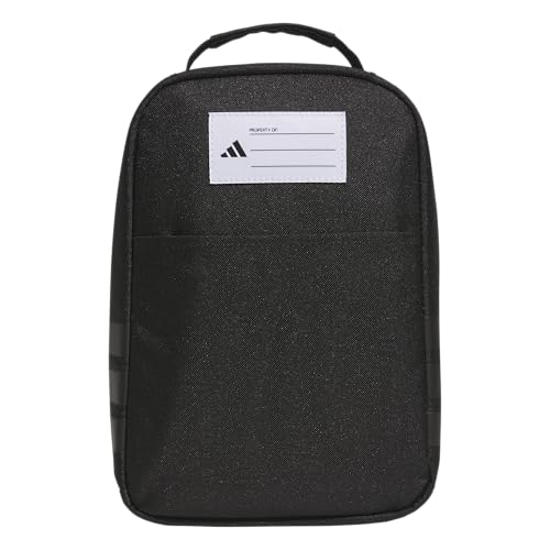 adidas Kids Santiago Lunch Bag for Girls & Boys – Insulated Cooler Lunchbox, 8L - color: 4.0/Black/ Gold Metallic