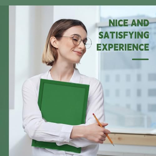 Teling 24pcs Heavy Duty Plastic Folders with Clear Front Pocket and Card Slot, 3 Prongs and 2 Pockets, Letter-Size, Reports Document Presentations Office Supplies, Back to School Gifts (Dark Green) - color: Dark Green