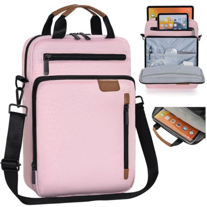 9-11 Inch Tablet Sleeve Bag, Padded Protective Travel Carrying Case for iPad A16 2025, iPad Air M4 11-inch 2026 M3 M2, iPad Pro M5/M4 11 inch, iPad 10/9/8/7th, Galaxy Tab A9+/S9/S8 11" - color: Pink, size: 9-11 Inch