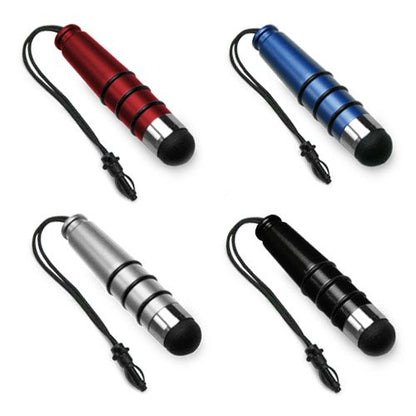 BoxWave Stylus Pen Compatible with TEAMSable Android POS Kiosk with Stand (15 in) - mini Capacitive Stylus, Small Rubber Tip Capacitive Stylus Pen - Jet Black