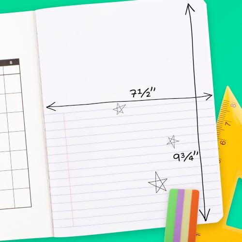 Mead Composition Notebook, Wide Ruled Paper, 9-3/4" x 7-1/2", 100 Sheets per Comp Book, Black/White (09920)