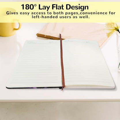 Lovdazzles Pretty Leather Lined Journal Cute Axolotl Notebooks 200 Pages A5 Ruled Journaling Notebooks, Cute Notebooks for Girls, for Office School Home Supplies(5.8 x 8.3) - color: Multi 1725