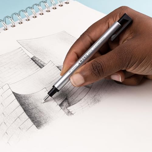 Tombow 57315 MONO Zero Eraser and Refill Value Pack, Round 2.3mm. Precision Tip Pen-Style Eraser with Refill - style: Round