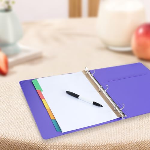 Binder Divider, PANDRI 120 Pack Binder Index Dividers with 5 Tabs,Letter Size Paper Binder Divider for School Office Home Business,White