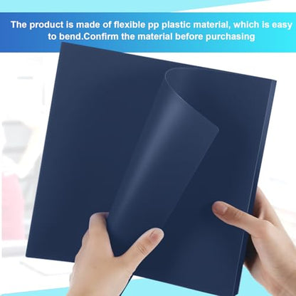 Henoyso 6 Pcs 1 Inch Mini Plastic 3 Ring Binders Fits 5.5" x 8.5" Paper, Holds(Capacity 200 Sheets), Flexible Three Round Rings Small Dark Blue A5 Binders Bulk for School, Office Use, Photo Album - color: Dark Blue, size: 1 Inch