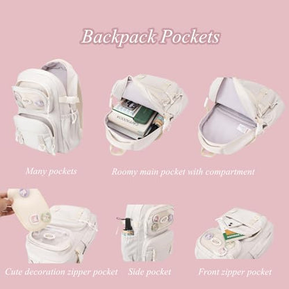 Mfikaryi Rolling Backpacks for Girls Plain School Backpack Cute Girls Backpack with Wheels - color: 5a# Black-6 Wheels