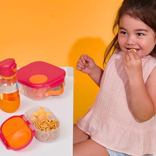 b.box Mini Lunch Box + Snack Containers for Kids 2-Pack - 4.25 + 1.75 Cups, Leakproof Bento Box for Kids, Lunch Containers for School, Dishwasher Safe, BPA Free, PFAS Free, Ages 3+ - Strawberry Shake - color: Strawberry Shake