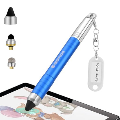 Stylus Pen for iPhone, Capacitive Stylus Pencil with Magnetic Cap 2 in 1 Kids Touch Screens Stylist Pens Compatible with Kindle Fire Android Kids Edition Tablet Ipad - Blue - color: Blue