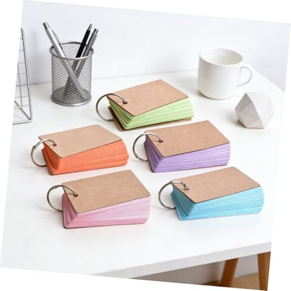 Note Pad Blank Note Cards Index Cards Diy Flashcards Memo Pad Binder Rings Student Flash