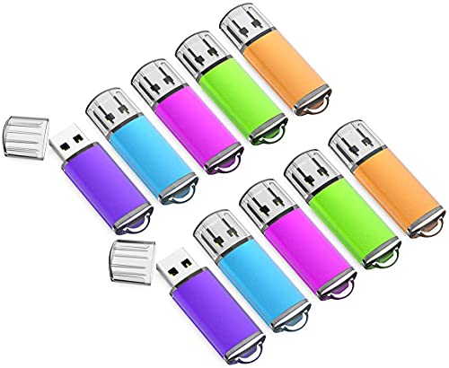 K&ZZ 32GB Flash Drive 10 Pack 32GB USB Drive Thumb Drive 32G 32 GB USB 3.0 Flash Drive USB Stick Zip Drives, Multicolored - color: Multicolored (10 Pack), size: 32GB 3.0