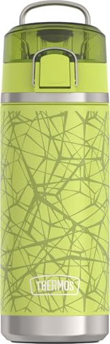 THERMOS ICON 18 oz Leak‑Proof Insulated Water Bottle with Spout, Keeps Drinks Cold 16 Hours, Carry Handle, Dishwasher Safe, Great for Travel, Work, School and Sports, Sports Web - color: Sports Web, size: 18 Ounces