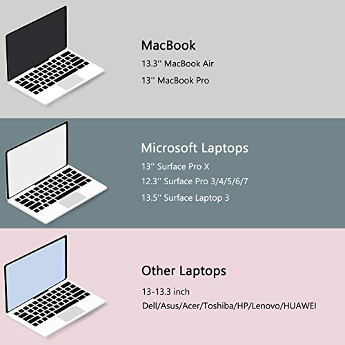 Laptop Sleeve,BAGSMART Laptop Cover Compatible with 13-13.3 inch Notebook,MacBook Air,MacBook Pro 14 Inch,Computer,Water Repellent Protective Case with Pocket,Black - color: Black, size: 13-13.3 Inch