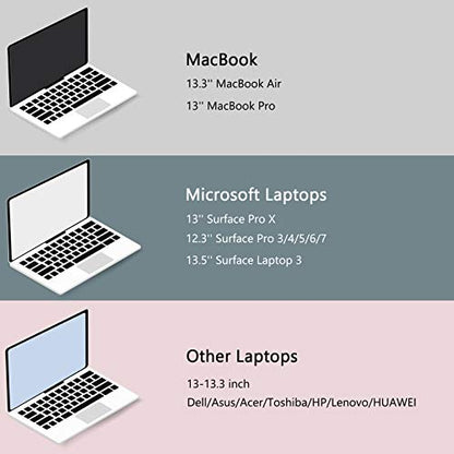 Laptop Sleeve,BAGSMART Laptop Cover Compatible with 13-13.3 inch Notebook,MacBook Air,MacBook Pro 14 Inch,Computer,Water Repellent Protective Case with Pocket,Black - color: Black, size: 13-13.3 Inch