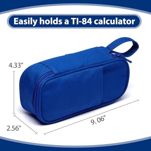 SPACEMATE Pencil Case Pouch Box Bag School Supplies Girls Boys Kids, Cute Preppy Stuff Large Big Capacity Aesthetic Pen Organizer, Back to College Stationary, Sapphire Blue, Heavy Duty Canvas, 1800ml - color: Sapphire Blue