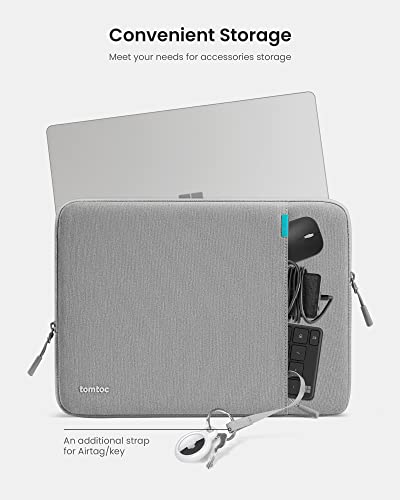 tomtoc 360 Protective Laptop Sleeve for 13-inch New Surface Pro 11th, Copilot+PC 2024, Surface Pro 10/9/8/X with Signature Keyboard/X Keyboard, Shockproof Water-Resistant Notebook Surface Case Bag | Shockproof Water-Resistant Notebook Case Bag for Surface