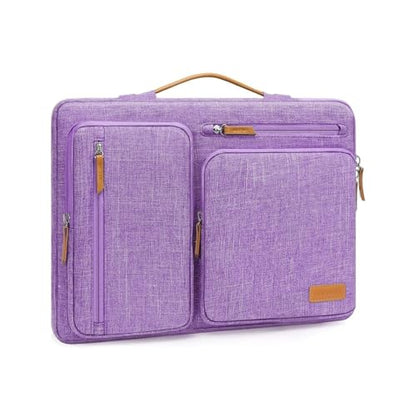 MOSISO 360 Protective Laptop Case 15 inch, 15 inch Laptop Sleeve Compatible with MacBook Air M5 M4 M3 M2 2026-2023, Dell XPS Plus, Side Open Carrying Case with 4 Zipper Pockets&Handle, Lilac - color: Lilac, size: 15 inch